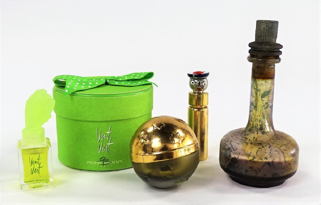 4PC COLLECTION OF VINTAGE FRENCH PERFUME BOTTLES (1 of 2)