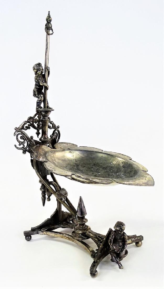 ANTIQUE ORNATE SILVER PLATED SOAP HOLDER (1 of 4)