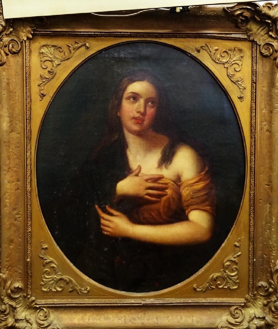 OLD MASTER STYLE PORTRAIT PAINTING ON CANVAS (1 of 3)