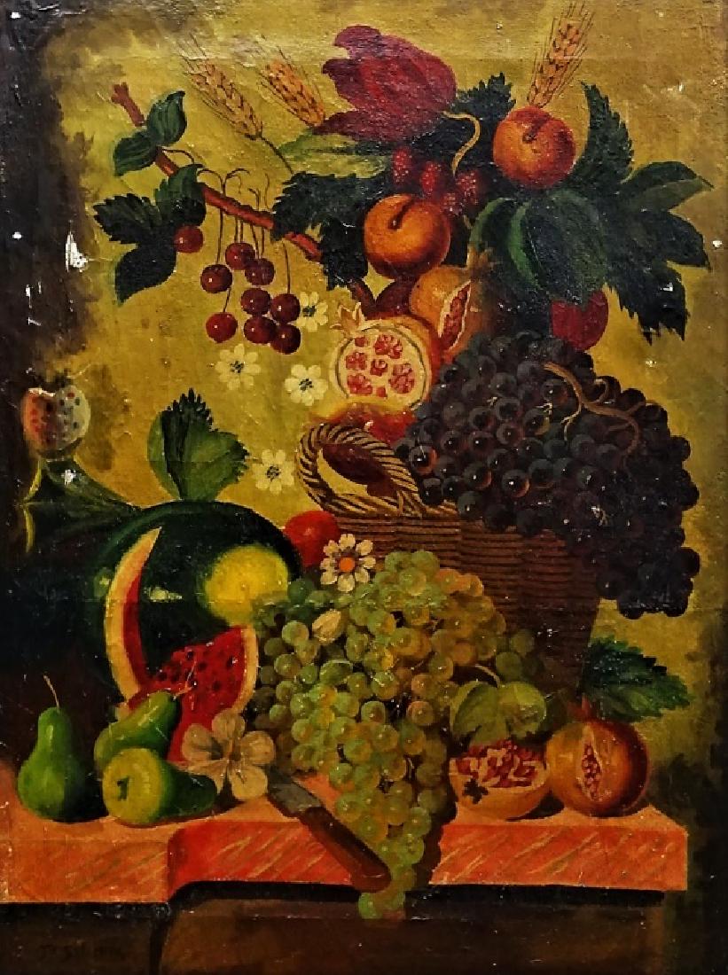 19TH CENTURY O/C SIGNED GUTIERREZ POSSIBLY SAL (1 of 4)