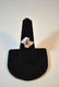 VINTAGE 10KT YG DIAMOND AND RUBY RING