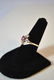 VINTAGE 10KT YG DIAMOND AND RUBY RING - 3