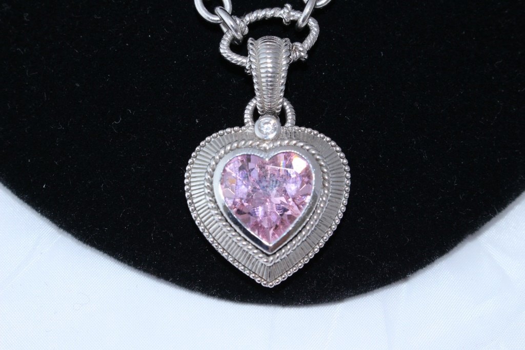 SIGNED JUDITH RIPKA STERLING AND GEMSTONE NECKLACE (1 of 7)