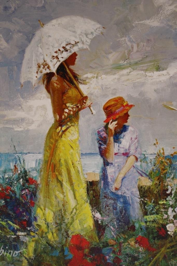 PINO MOTHER AND CHILD MIXED MEDIA ON CANVAS (1 of 2)