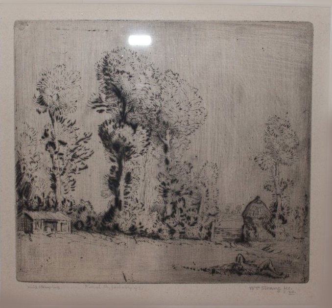 WILLIAM STRANG ORIGINAL DRY ETCHING (1 of 2)