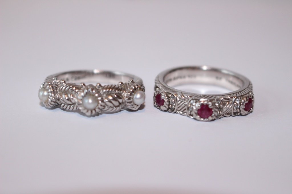 SIGNED JUDITH RIPKA STERLING RINGS (1 of 4)