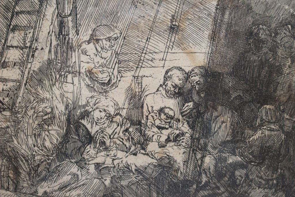 Rembrandt Harmenszoon van Rij ETCHING CIRCUMCISON (1 of 2)
