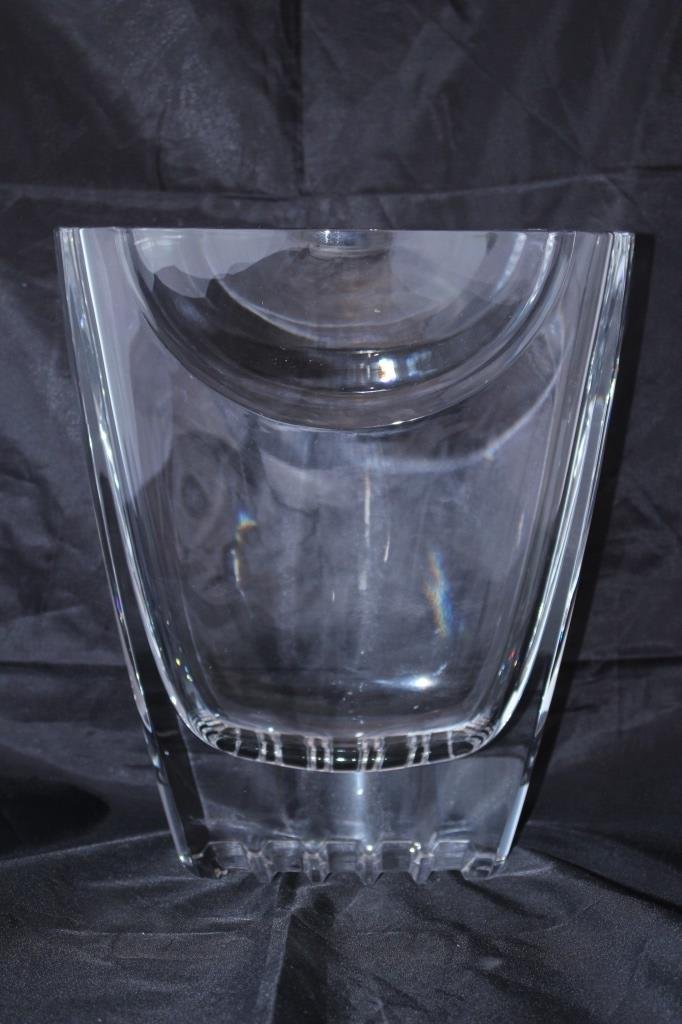 LARGE RARE BACCARAT RETIRED 15LB CRYSTAL VASE (1 of 8)
