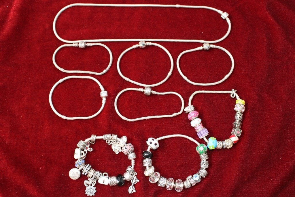 COLLECTION OF ORIGINAL PANDORA CHARMS & BRACELETS (1 of 4)