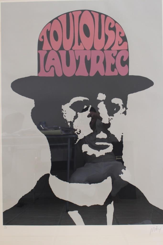 PETER MAX TOULOUSE LAUTREC SIGNED SERIGRAPH (1 of 3)