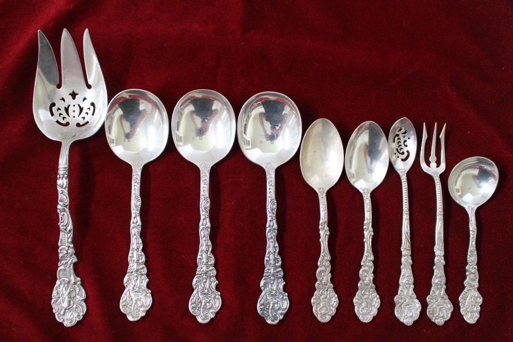 9 PIECES OF RARE GORHAM VERSAILLES STERLING SILVER (1 of 10)