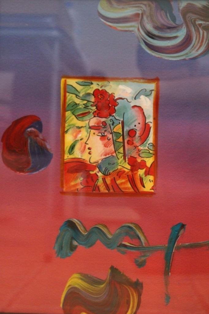 PETER MAX LITHOGRAPH ON PAPER HAND EMBELLISHED (1 of 2)