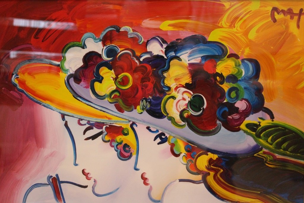 PETER MAX LITHOGRAPH ON PAPER HAND EMBELLISHED (1 of 2)