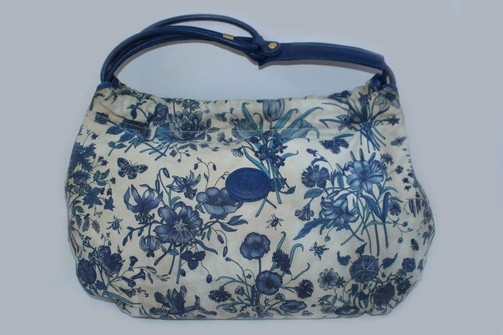 gucci floral bag blue
