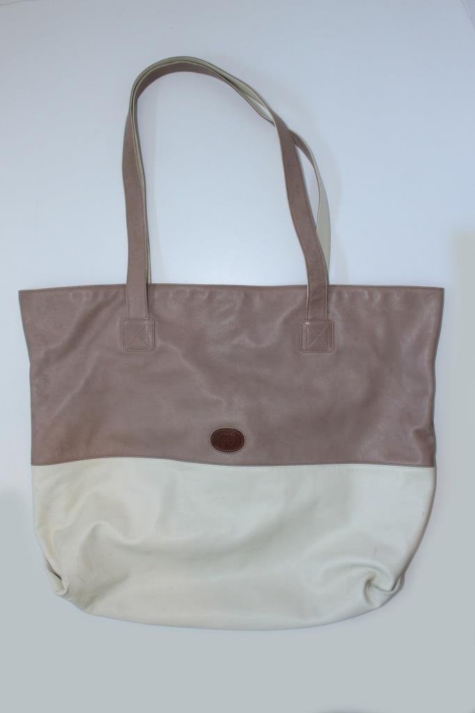 GUCCI VINTAGE LARGE LEATHER TOTE BAG (1 of 4)