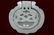 CHINESE ANTIQUE CARVED WHITE JADE DRAGON PENDANT