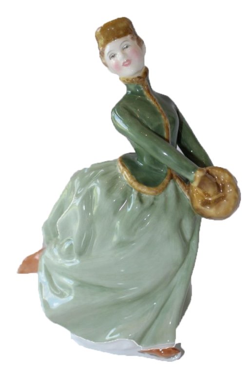 ROYAL DOULTON "GRACE " 2318 PORCELAIN FIGURINE: Excellent Condition. Measures 8" Tall. Shipping inside the U.S. to be $25 plus insurance.