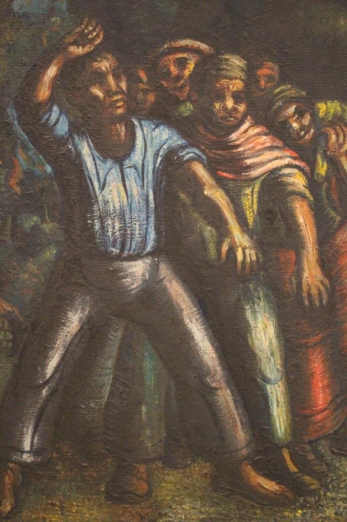 ALIPIO JARAMILLO (1913 -1999) COLUMBIAN OIL/BOARD (1 of 2)