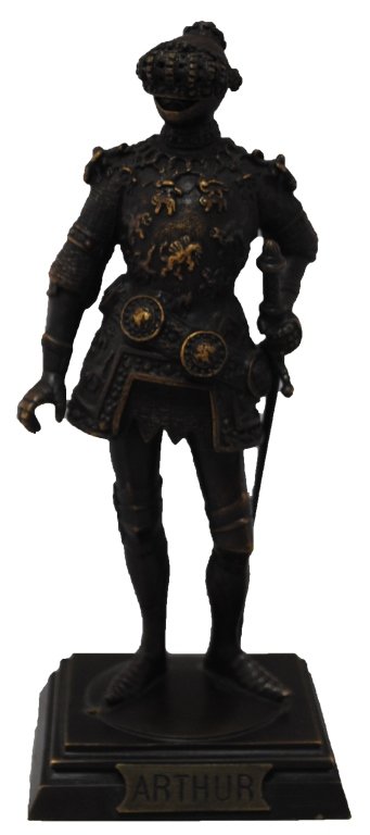 ANTIQUE BRONZE OF KING ARTHUR (1 of 4)