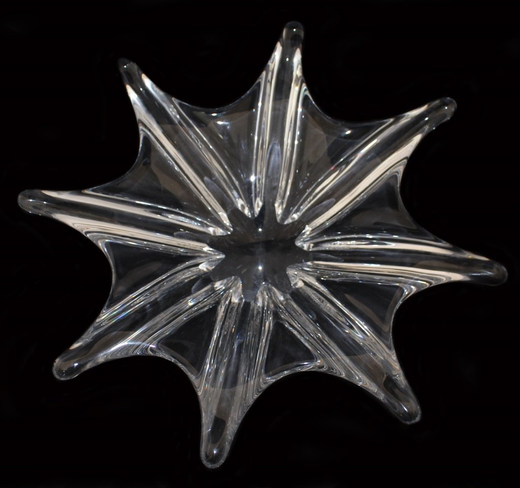 LARGE SIGNED BACCARAT STAR BURST BOWL (1 of 3)