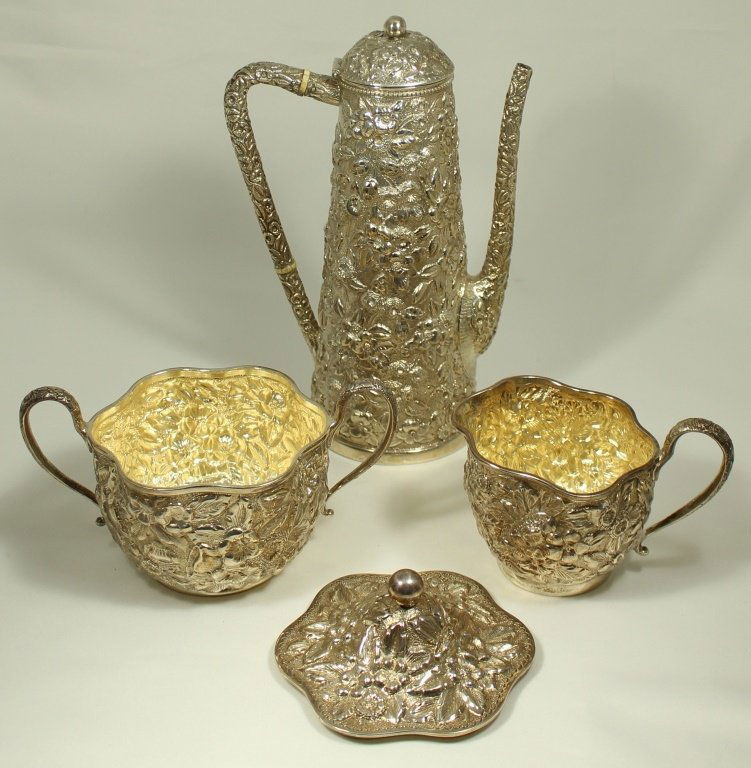 BLACK STARR & FROST STERLING SILVER COFFE SET (1 of 4)