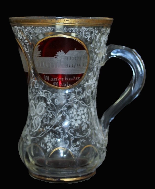 ANTIQUE MOSER RARE PRESENTATION CUP (1 of 4)