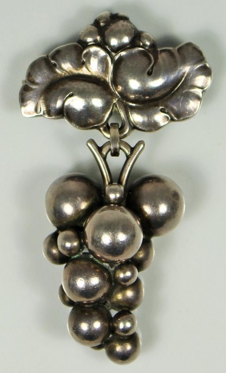 GEORG JENSEN VINTAGE STERLING SILVER BROOCH (1 of 3)
