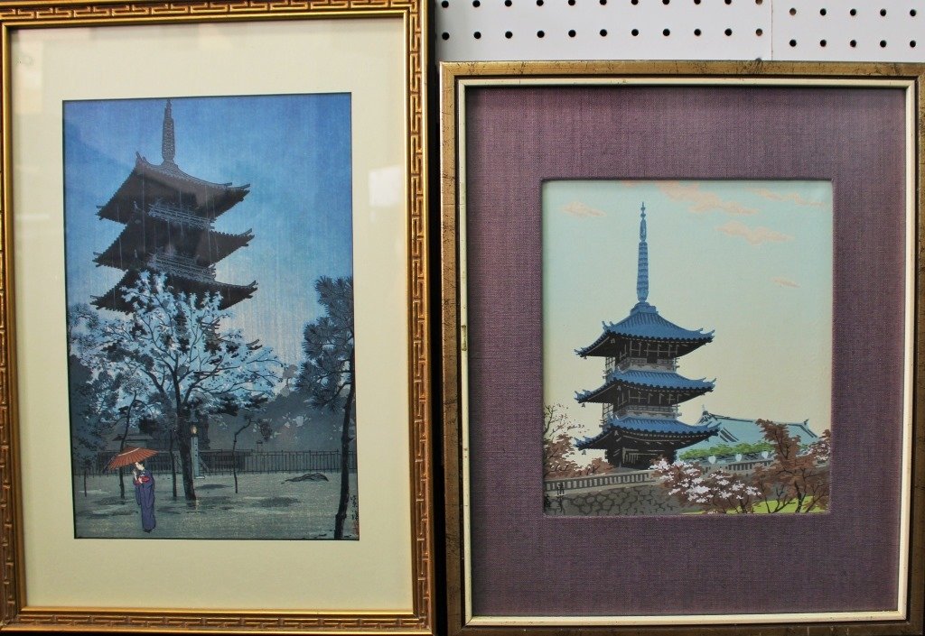 WOODBLOCK TOKURIKI TOMIKICHIRO JAPANESE 20THCENT (1 of 4)