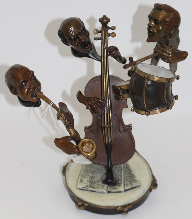 PAUL WEGNER BRONZE OF MUSICAL GROUP (1 of 3)