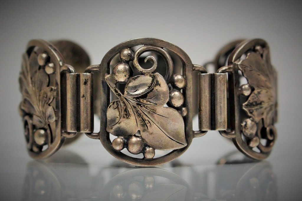 GEORG JENSEN STERLING SILVER VINTAGE BRACELET (1 of 5)