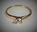 SMALL DIAMOND & 14KT YELLOW GOLD ENGAGEMENT RING