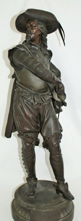 LARGE 19TH CENTURY SPELTER FIGURE OF DON CESAR (1 of 5)