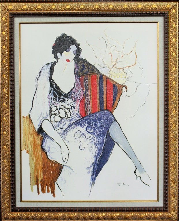 TARKAY WOMAN IN EVENING DRESS GICLEE (1 of 3)