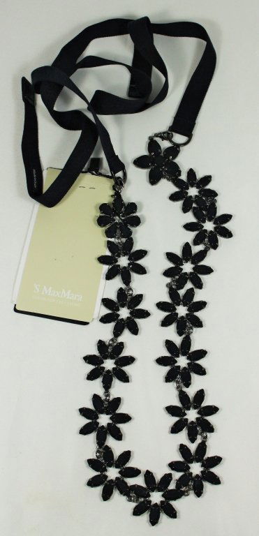 MAX MARA DESIGNER LADIES NECKLACE: Brand new with tags, retail value of $495. Necklace measures 28" long. Total weight of 81 grams. Shipping $20 plus insurance.