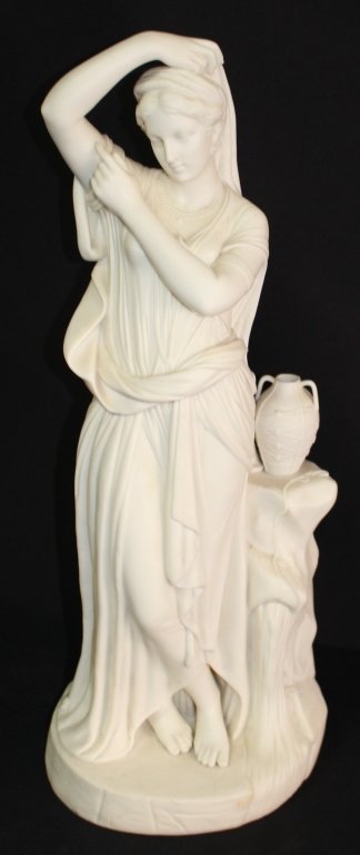 LARGE PARIAN FIGURAL OF A WOMAN STANDING (1 of 3)