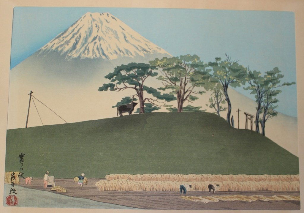 THREE WOOD BLOCK PRINTS TOMIKICHIRO TOKURIKI (1 of 5)