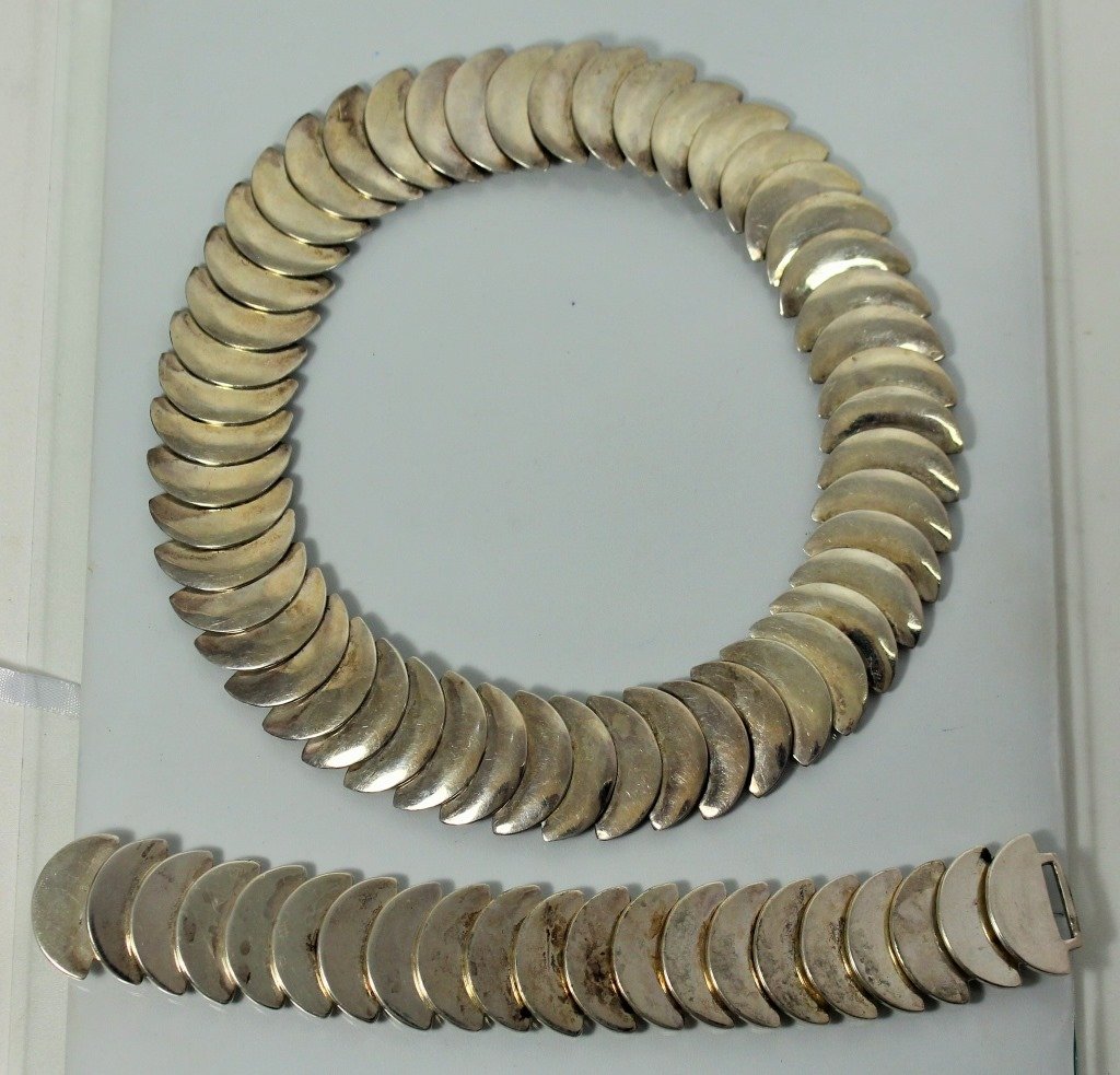 RARE "ANTONIO" TAXCO HEAVY SILVER SUITE (1 of 8)