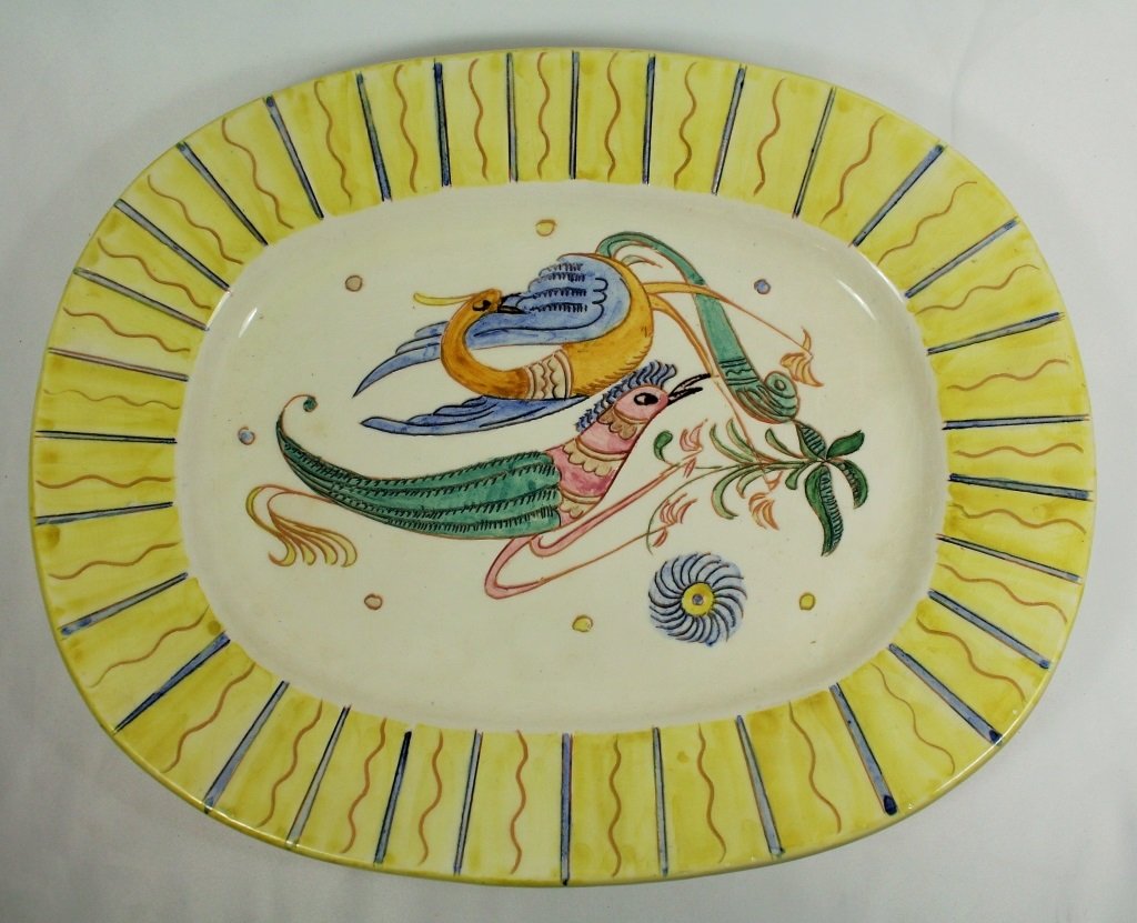 19TH CENTURY CONTINENTAL FAIENCE PLATTER (1 of 3)