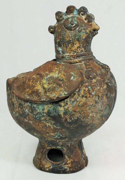 ANITQUE METAL INCENSE BURNER: Metal incense burner. Measures 8" high x 6" wide. Will ship for $30 U.S. plus insurance.