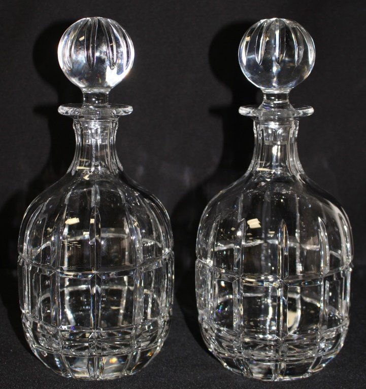 PAIR OF TOWLE CRYSTAL DECANTER (1 of 5)