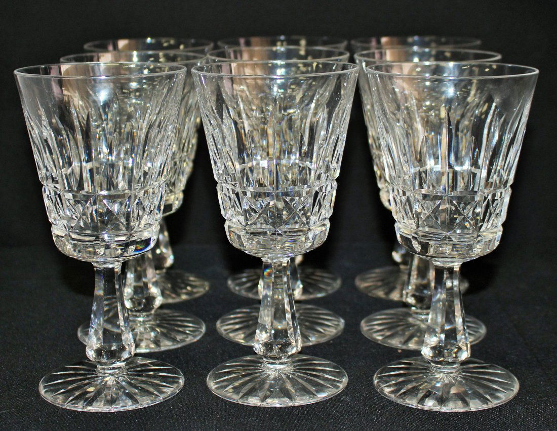 WATERFORD CUT CRYSTAL 'KENMARE' WATER GOBLETS (1 of 4)