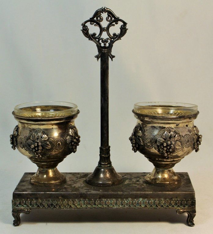 HADAD BROTHERS STERLING LARGE CONDIMENT SET (1 of 4)