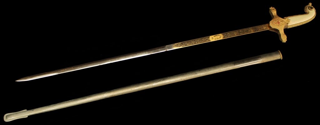 TOLEDO USMC DRESS SWORD SPAIN MADE WITH SCABBARD (1 of 9)