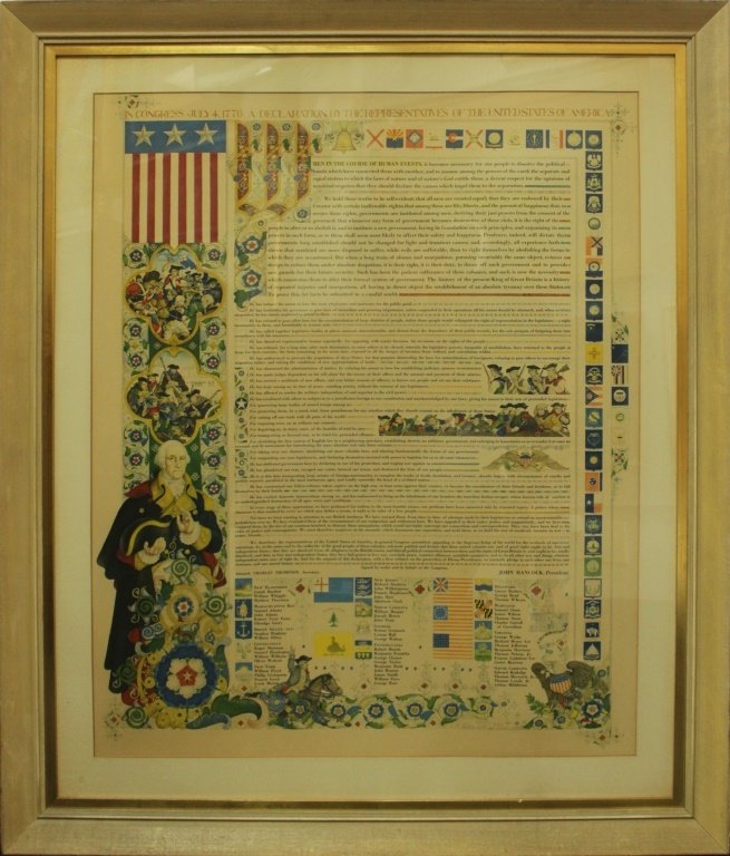 PRINT OF DECLARATION OF INDEPENDENCE (1 of 9)