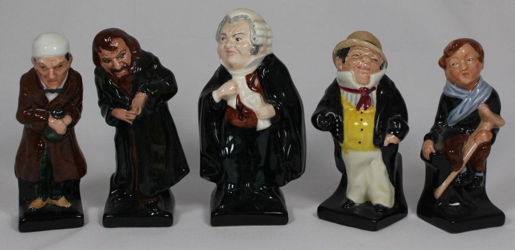 FIVE SMALL ROYAL DOULTON FIGURES (1 of 3)