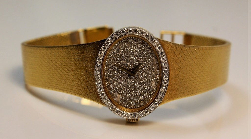 ESTATE 18KT YG & DIAMOND CHOPARD LADIES GOLD WATCH (1 of 6)