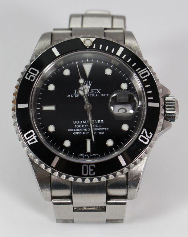 ROLEX SUBMARINER STAINLESS STEEL WITH BOX & PAPERS (1 of 7)