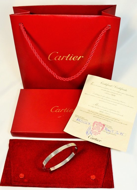CARTIER 18KT WG LOVE BRACELET WITH ORIGINAL BOX (1 of 8)