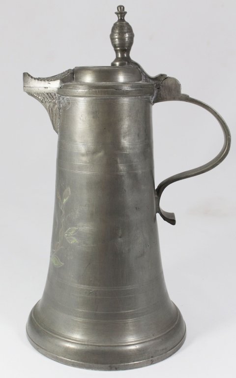 CIVIL WAR PERIOD PEWTER LARGE STEIN (1 of 8)