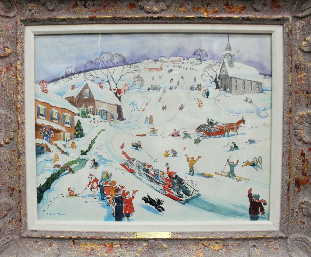 FRANK H MOSER WATERCOLOR WINTER WONDERLAND (1 of 4)